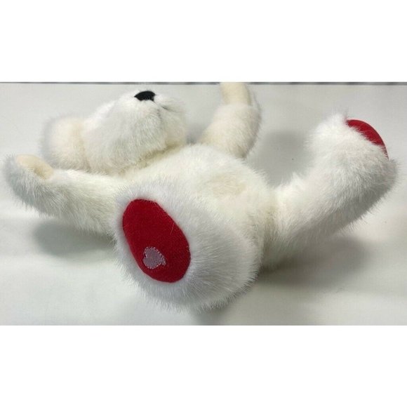 Boyds Collection Plush Bear White Jointed Furry Toy Animal 1988-2000 Vintage 10" - Picture 3 of 9
